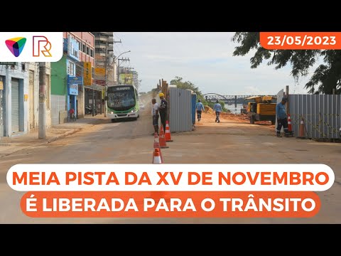 Após cinco meses, meia pista da XV de Novembro é liberada para o trânsito