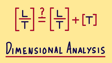 How to Check Equations with Dimensional Analysis