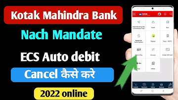 how to cancel ecs in kotak Mahindra Bank | how to cancel nach in kotak mahindra bank