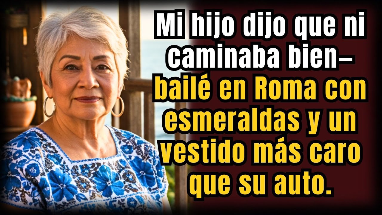 Mi hijo dijo: “Ni caminas bien” — Así que bailé en Roma con esmeraldas y un vestido de lujo
