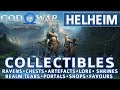 God of War - Helheim All Collectible Locations (Ravens, Chests, Artefacts, Shrines) - 100% God of War - Helheim All Collectible Locations (Ravens, Chests, Artefacts, Shrines) - 100%