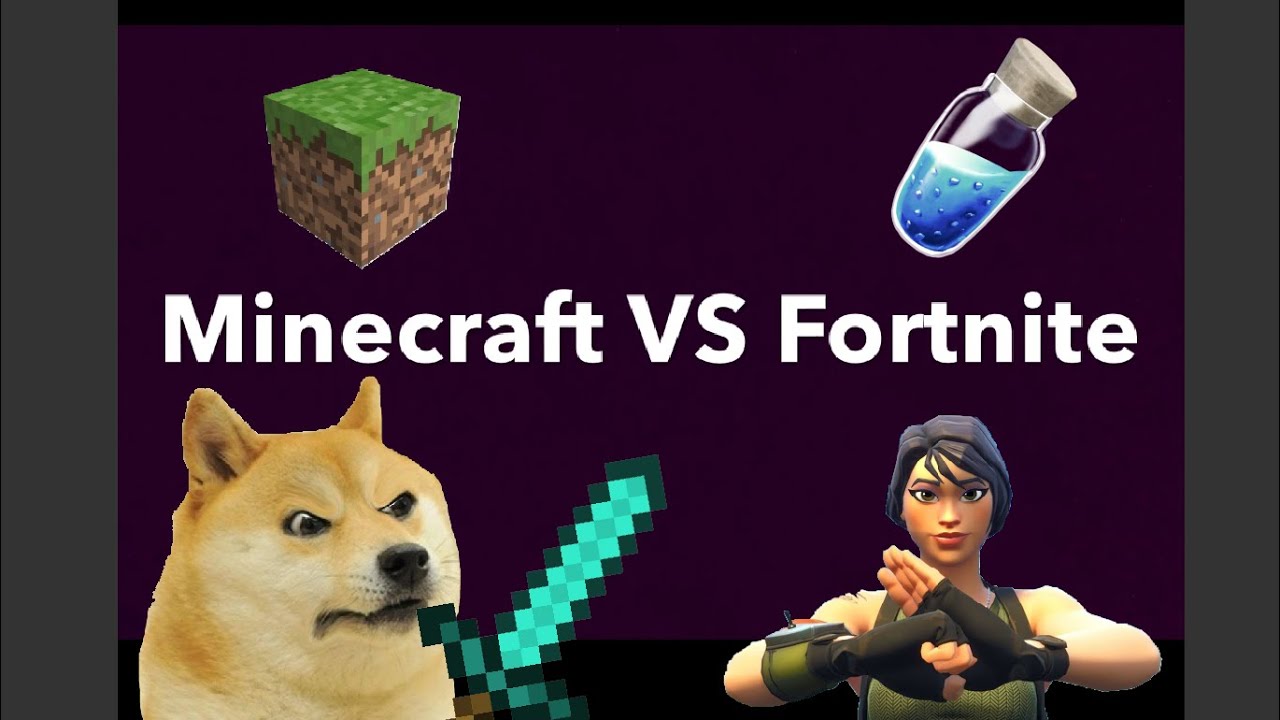 Minecraft VS Fortnite Meme Compilation - YouTube