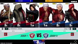 KOFXV Showdown League avec @emraistlin FT10 Rayzo vs Ziwa / Frezzer vs Luigi