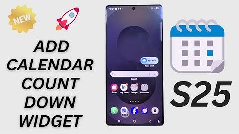 Galaxy S25/S25+/Ultra: How to Add Calendar Count Down Widget to Lock Screen