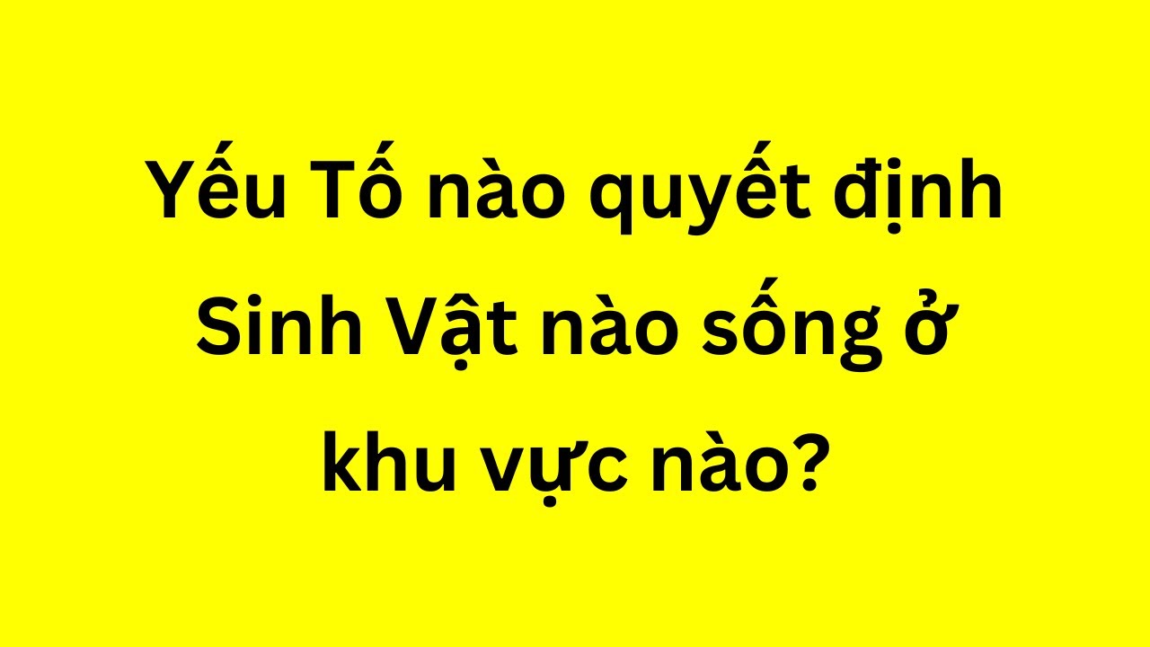Sinh Thái Học - Sinh Học - tập 40 | Tri thức nhân loại - youtube
