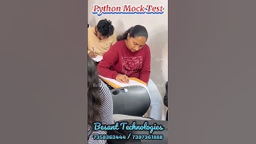 Python Mock Preparation Classes | Python Course in Bangalore | Besant Technologies