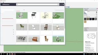 SketchUp Tutorials for Interior design - 32 - 3D warehouse