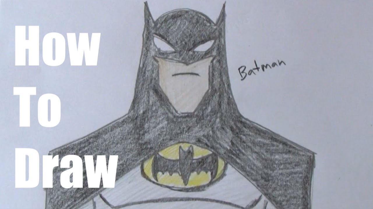 How To Draw The Batman Easy Version Kids Draw