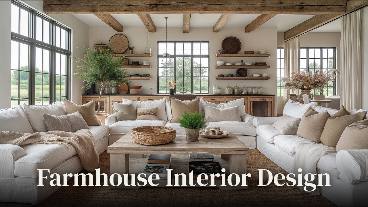 Farmhouse Interior Design: Tips and Cozy Decor Ideas - YouTube