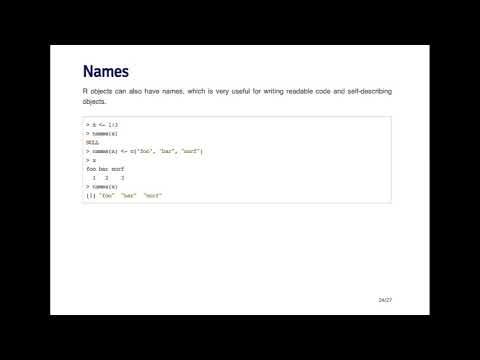 Data Types   Names Attribute   Johns Hopkins University   Coursera