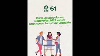 Método de votación Elecciones 2021 Movimiento ARE Lista 61