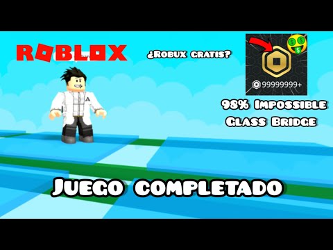 Como Completar 98 Impossible Glass Bridge Robux Gratis? Roblox