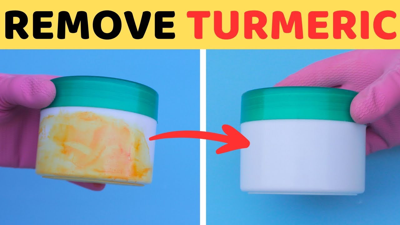 Easy Way to Remove Turmeric Stains from Plastic Surfaces with Household