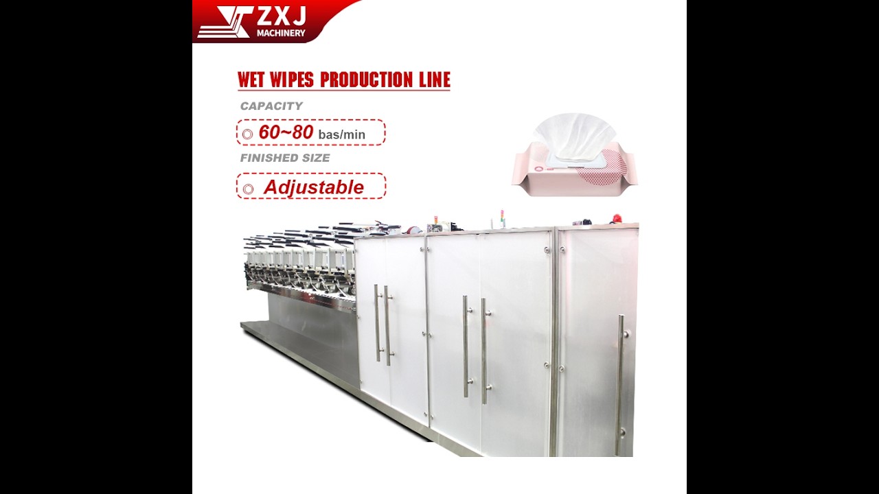 12-Lane Wet Wipes Production Line | ZXJ Machinery - YouTube