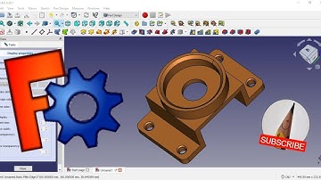 3D Modeling in FreeCAD n.5  "Solid Mech part orange" - Tutorial No Voice, Just Music -