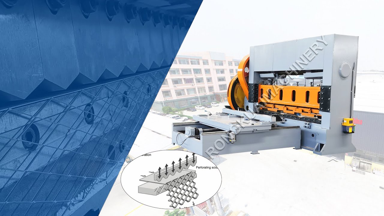Expanded Metal Mesh Making Machine 160T YouTube