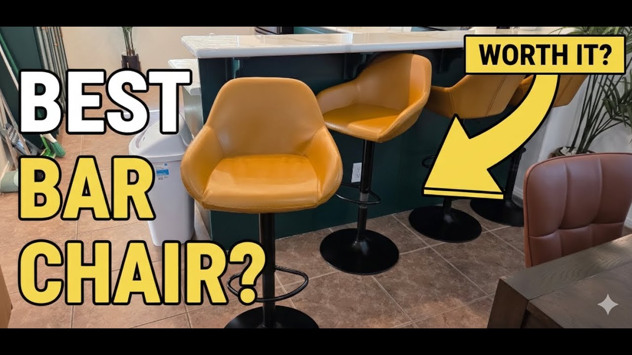 Adjustable Leather Bar Stools That Upgraded My Kitchen Island