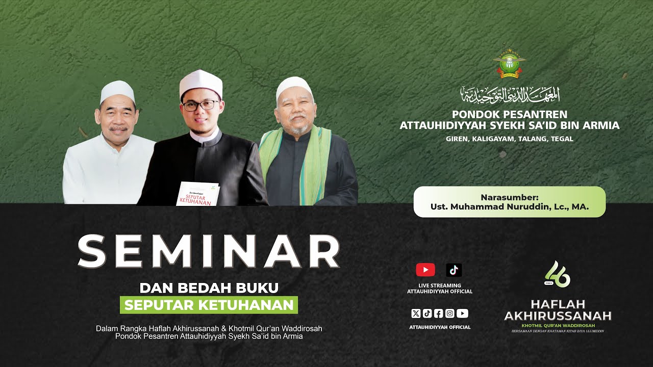 SEMINAR DAN BEDAH BUKU SEPUTAR KETUHANAN