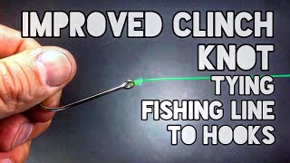 Improved Clinch Knot Tying Fishing Line To Hooks by Fishing POV 2,128 views 6 years ago 2 minutes, 42 seconds