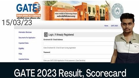 GATE RESULT 2023 RELEASED DATE, TIME DECLARED, HOW TO CHECK, SCORECARD,ADMISSION PROCESS,COUNSELLING