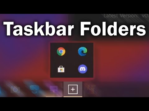 How to have Folders in your Taskbar!