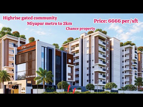 Video tour of a flat for sale in Miyapur, Hyderabad