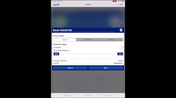 Bauer Smart Lock Deleting and Re adding