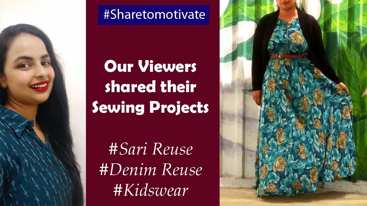 Dresses Designed by our Viewers| Reuse of Sari, Denims, Kurtis,Duppatta| PART-1