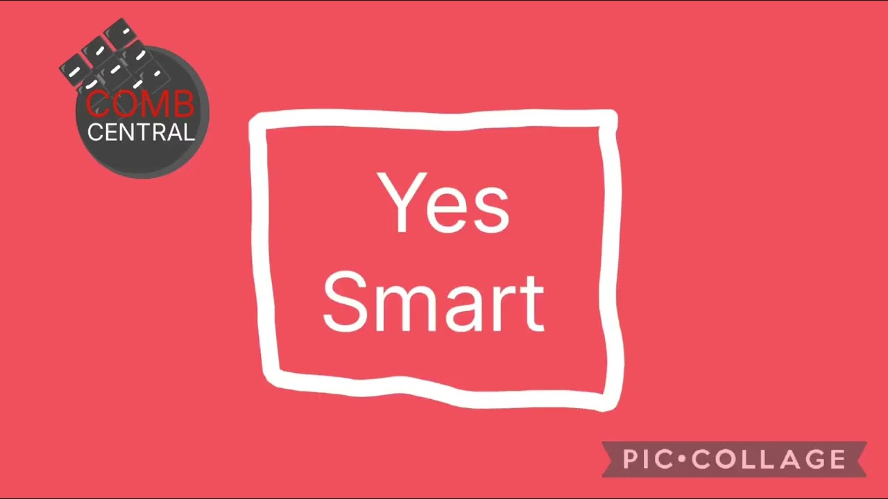 Yes smart logo remake COMB CENTRAL 