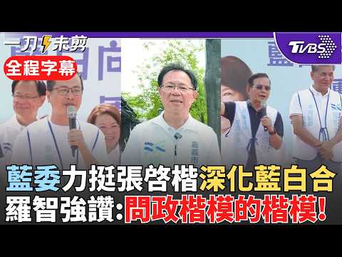 羅智強:有眼睛就知道要投給張啓楷! 藍委赴嘉義深化藍白合 羅智強讚張啓楷:問政楷模的楷模 李鴻源點台灣困境:讓民進黨再折騰下去 替台灣捏把冷汗｜【全程字幕】｜TVBS新聞 @TVBSNEWS02