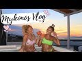 MYKONOS VLOG | BEACH CLUBS & HOT TUBS FT MISHA GRIMES!!