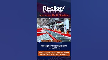 Narrow Belt Sorter in Action | Efficient Sorting for Mixed-Size Parcels