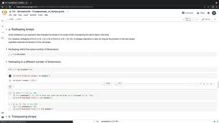 Recitation 0b | Fundamentals of Numpy - Reshaping Numpy Arrays (3/8)