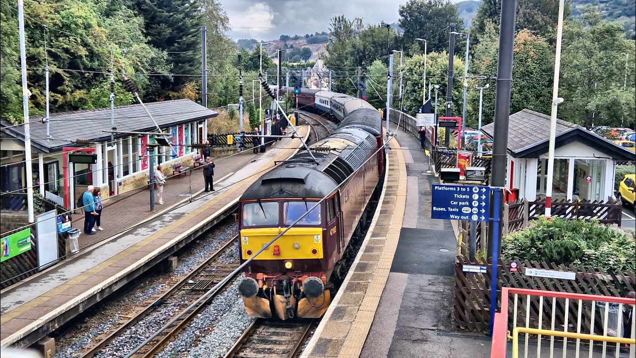 47813 & 57314 on The Dalesman at Shipley station - 04/09/25