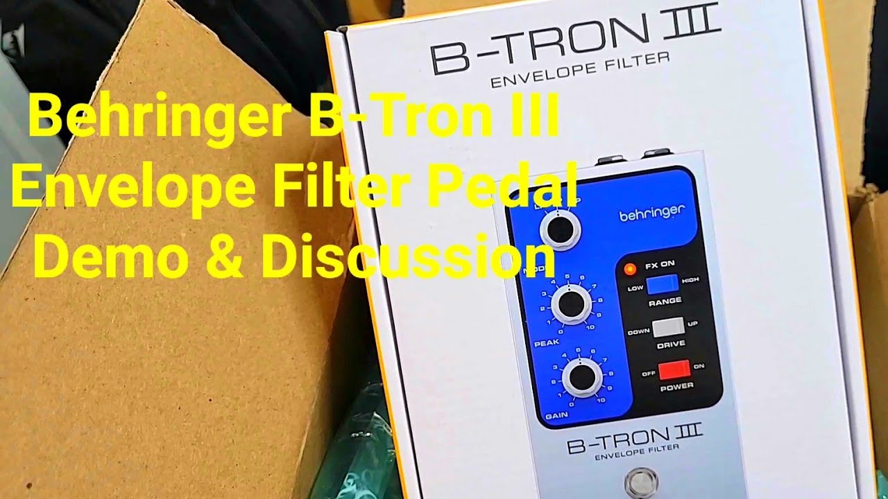 Behringer B-Tron III Envelope Filter Pedal Demo & Discussion - YouTube