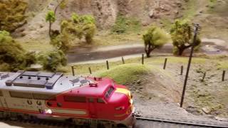 Santa Fe Train 2-23 Westbound At Ilmon ,Ca