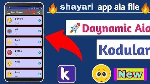 Shayari app AIA file 2020