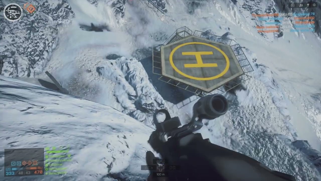 Battlefield 4 Gameplay Hardcore Conquest on Operation Locker [NO COMMENTARY]