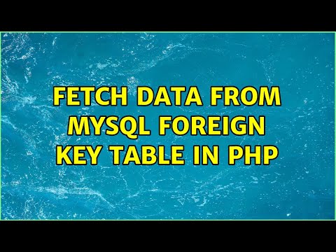 Fetch data from