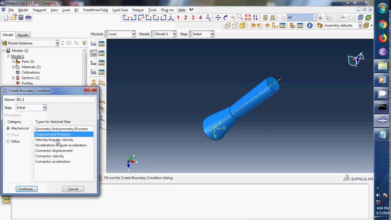 Abaqus Tutorial-1: 3D Beam Axial Loading - YouTube