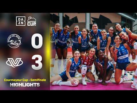 Video VERO VOLLEY in finale: Scandicci-Milano 0-3 | Semifinale Courmayeur Cup | DAZN Highlights