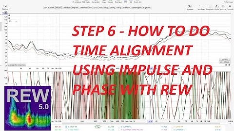REW Car Audio Tuning - How To Do Time Alignment Using Impulse and Phase with REW - Part 1