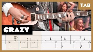 Aerosmith - Crazy - Guitar Tab | Lesson | Cover | Tutorial