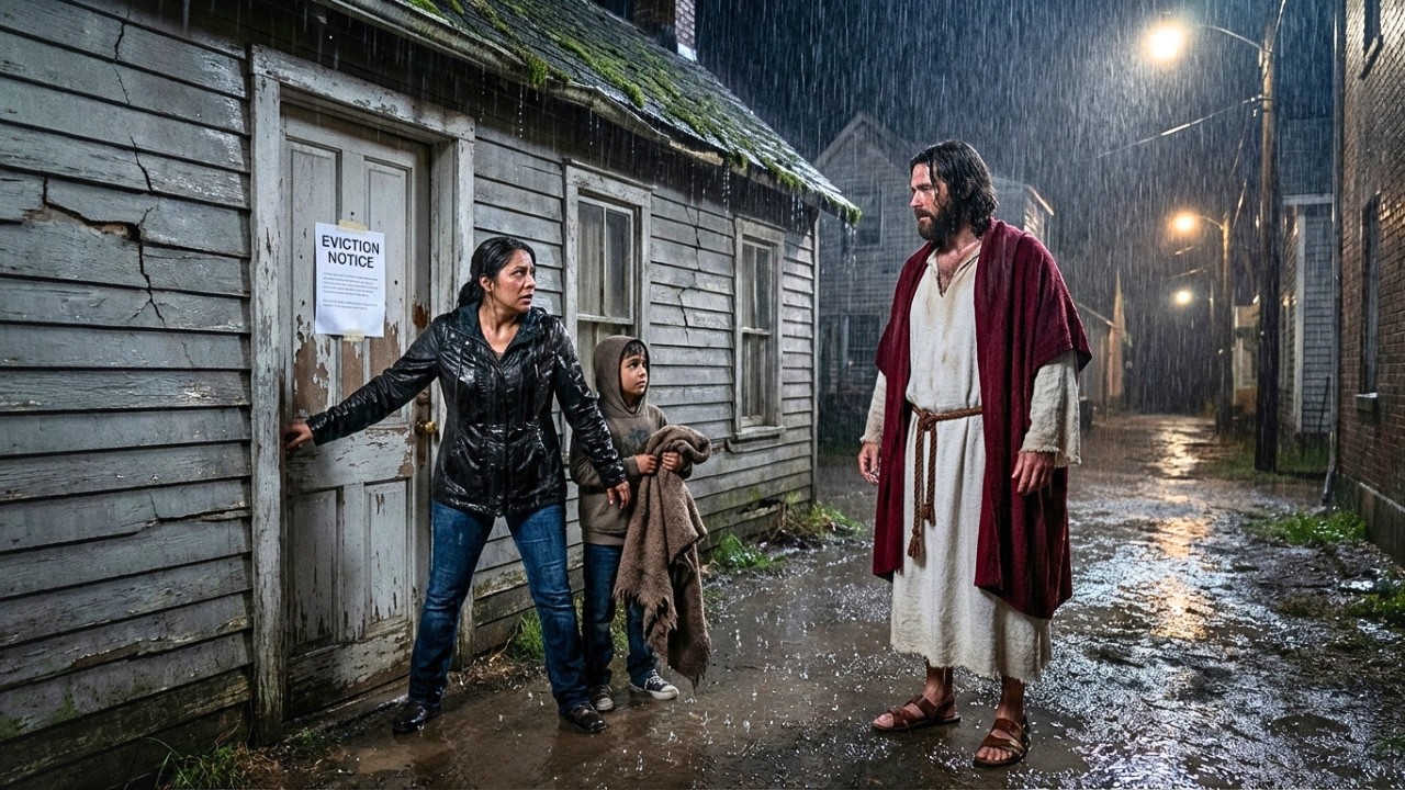 CON LA CASA A PUNTO DE VENIRSE ABAJO... ABRIÓ LA PUERTA IGUAL Y RECIBIÓ A JESÚS SIN SABERLO