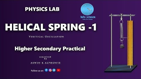 Helical Spring -1 || Spring Constant by vertical Oscillation method #physics #hse