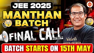 Get Set Go🏃🏻🏃🏻 for Manthan Batch | Motivational Talk by Vinay Shur Sir