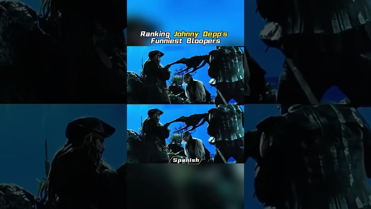 Johnny Depp’s funniest behind-the-scenes moments. #johnnydepp #NG #funniest #blooper #celebrity