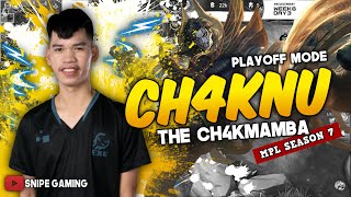 Download Lagu PLAYOFF MODE CH4KNU IS ON ANOTHER LEVEL | THE BEST PLAYS OF CH4KMAMBA SEASON 7 PLAYOFFS MP3