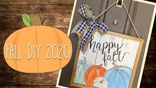 FALL DIY 2020: How to Paint Pumpkins Perfect for Fall Decorating, Time Lapse Video