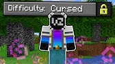 Beating The New Hardest Minecraft Difficulty Cursed Youtube